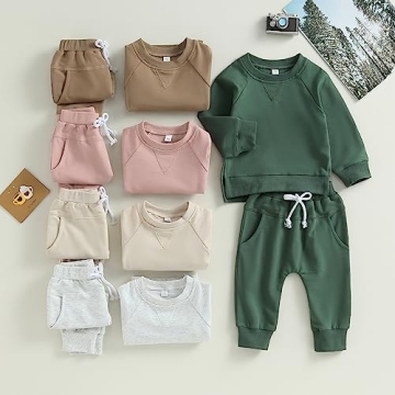 Toddler Fall Winter 2-Piece Outfit for Boys & Girls