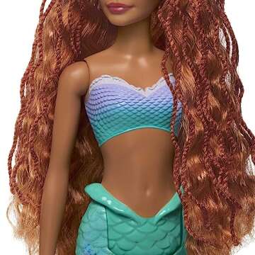 Mattel Disney Toys, Ariel Fashion Doll with Signature Outfit, Inspired by Disney’s The Little Mermaid Movie