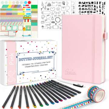 Dotted Journal Kit: Feela Dot Grid Planner & Accessories