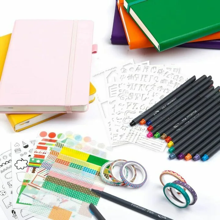 Feela Dotted Journal Kit with Pens & Stickers