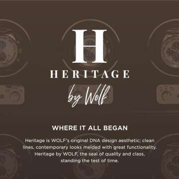 WOLF Heritage Watch Roll - Vegan Leather with Watch Guards