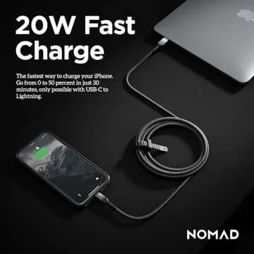 NOMAD Lightning Cable | 3.0 Meters | USB-C to Lightning