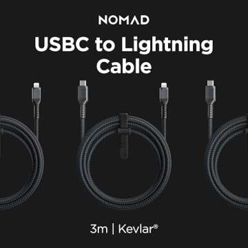 NOMAD Lightning Cable | 3.0 Meters | USB-C to Lightning