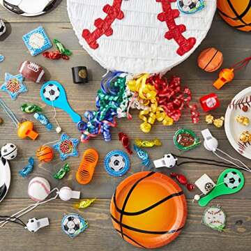 100 Pieces Sports Birthday Party Favors - Ideal for Young Athletes
