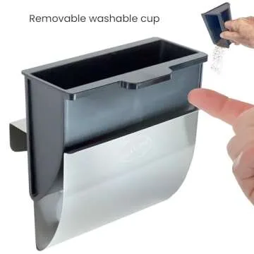 DuraScoop Cat Litter Scoop Caddy - Space-Saving, Wall-Mountable Litter Scoop Holder - Easy Hook Fitting for Pans – Metal Litter Scooper Holder Ensuring Stability