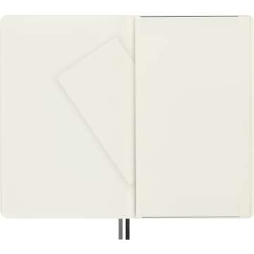 Moleskine Classic Expanded Notebook, Soft Cover, Large (5" x 8.25") Plain/Blank, Black, 400 Pages