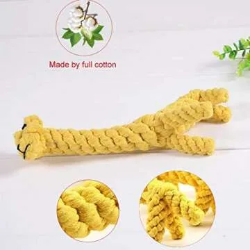 Dog Pet Puppy Chew Toys for Teething Boredom Dogs Rope Ball Knot Training Teeth Dogs Treats Toys for...