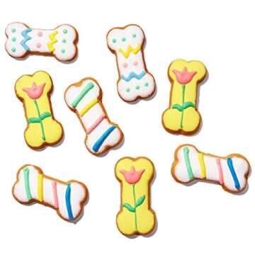 Thoughtfully Pets, Gourmet Dog Cookie Gift Set, Peanut Butter Flavored Crunchy Dog Treats in Bone Sh...