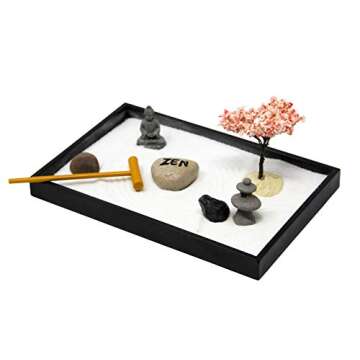 Nature's Mark Mini Zen Garden Kit - Creative Desktop Tranquility