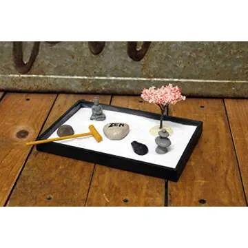 Nature's Mark Mini Zen Garden Kit - Tranquil Desk Decor