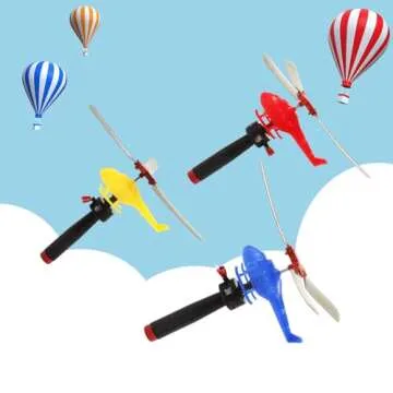 VETE 8 Pack Planes Toys Flying Toy Helicopter for Kids Toddlers, 360° Rotating Helicopter Airplane Toys for Boys Girls, Bulk Toys Party Favors Classroom Prizes, Pinata Fillers,Goodie Bag Stuffers