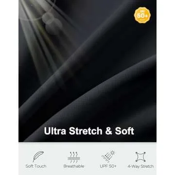 Soothfeel Women's Athletic Workout Jacket Lightweight UPF 50+ Long Sleeve Sun Protection Shirts Zip Up Cropped Sun Jacket Hiking Tops (Black, S)