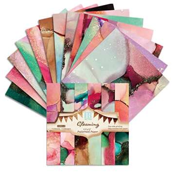 12x12 Scrapbook Paper Pad - Classic Vintage Paper Printed Background Designer Paper for Scrapbooking...