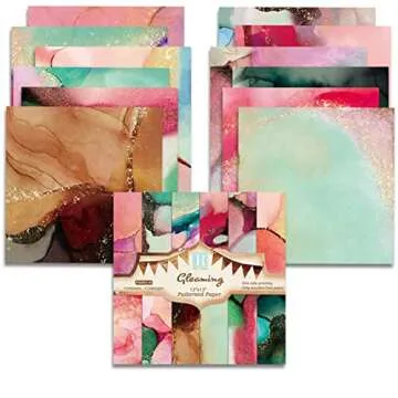 12x12 Scrapbook Paper Pad - Classic Vintage Paper Printed Background Designer Paper for Scrapbooking Gift Wrapping DIY Card Photo Album Handmade Decorative 12 Designs 24 Sheets