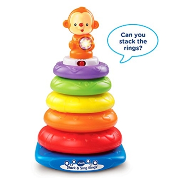 VTech Stack and Sing Rings - Fun Learning Toy for Babies