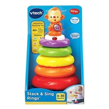 VTech Stack and Sing Rings - Fun Learning Toy for Babies