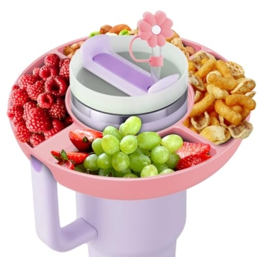 insefocc Stanley Snack Bowl for 40 oz Cups (Pink) - Perfect for Game Days