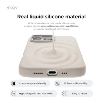 elago iPhone 16 Pro Silicone Case - Slim & Shockproof