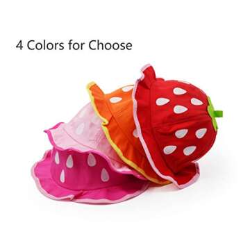 UltraKey Bucket Hat, Fashion Baby Kids Boys Girls Strawberry Cap Toddler Spring Bucket Hat Sun Cap