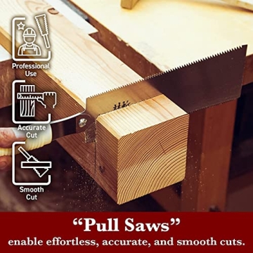 SUIZAN Japanese Pull Saw for Precision Woodworking Projects