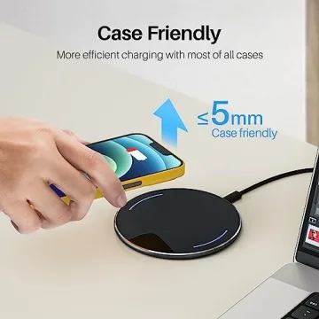 TOZO W1 Wireless Charger, 10W Qi-Certified Charging Pad