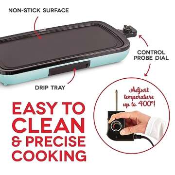 DASH Everyday Electric Griddle - Cook Pancakes & More