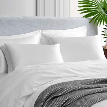 EHEYCIGA Satin Pillowcase Set for Queen Pillows, 2 Pack