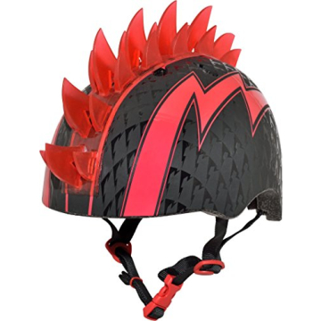 Raskullz Bolt LED Bike Helmet Black/Red - Perfect for Young Riders!