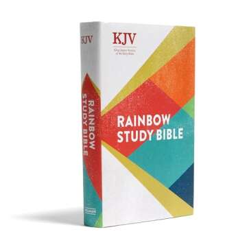 KJV Rainbow Study Bible, Hardcover, Black Letter, Pure Cambridge Text, Color Coded, Bible Study Help...