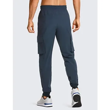 CRZ YOGA Men's Lightweight Cargo Joggers - Quick Dry Athletic Pants