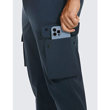 CRZ YOGA Men's Lightweight Cargo Joggers - Quick Dry Athletic Pants