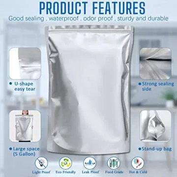 Mylar Bags for Long-Term Food Storage with Absorbers