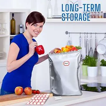 Mylar Bags for Long-Term Food Storage with Absorbers