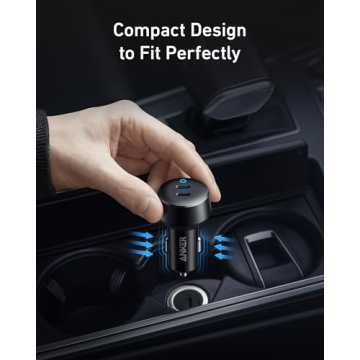 Anker 40W USB C Car Charger Fast Dual Port Charging
