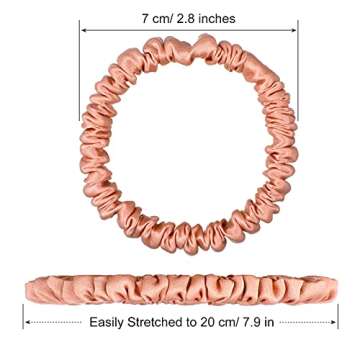 Premium Chuangdi 9 Pieces Silk Scrunchies for Hair