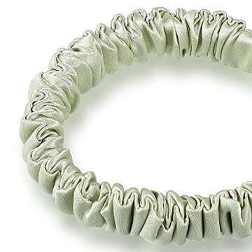 Premium Chuangdi 9 Pieces Silk Scrunchies for Hair