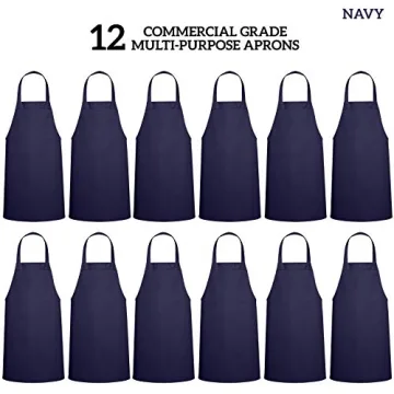 Quality Navy Bib Aprons for Men and Women in Bulk