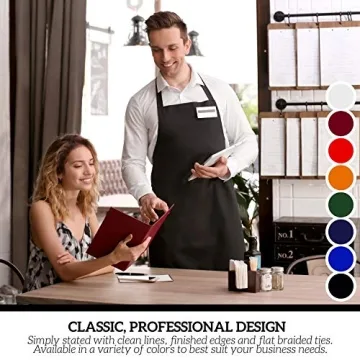 Quality Navy Bib Aprons for Men and Women in Bulk