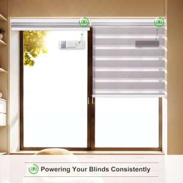 JaeJaes Solar Panels for Motorized Blinds - Eco-Friendly Power Solution