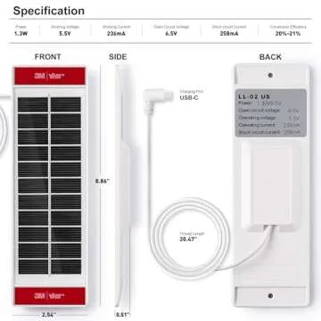 Affordable JaeJaes Solar Panel for Smart Blinds