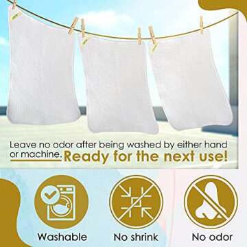 Eco-Friendly Reusable Paper Towels Set 10 Durable Washable Cloth