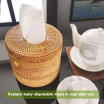 Eco-Friendly Reusable Paper Towels Set 10 Durable Washable Cloth