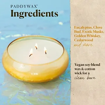 Paddywax Realm Artisan Candle - Yellow 13.5-Ounce Glory