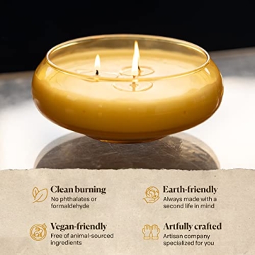 Paddywax Realm Artisan Candle - Yellow 13.5-Ounce Glory