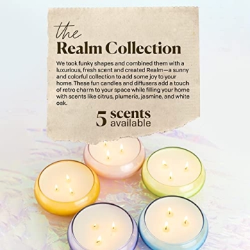 Paddywax Realm Artisan Candle - Yellow 13.5-Ounce Glory