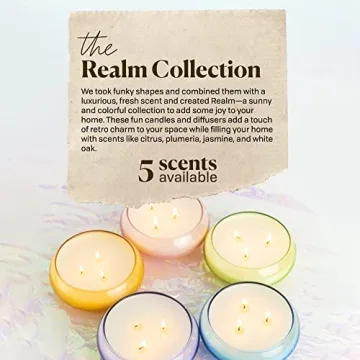 Paddywax Realm Artisan Candle - Yellow 13.5-Ounce Glory