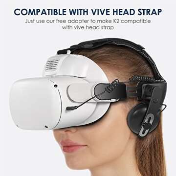 KKCOBVR K2 Face Cover with Defogging Fan for Meta Quest 2