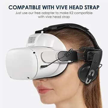 KKCOBVR K2 Face Cover with Defogging Fan for Meta Quest 2