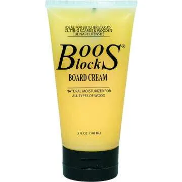 Cutting Board Care Set with Block Cream 5 oz