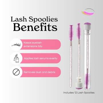 Lasting Lashes Lash Extension Care Kit | Lash Cleaning Kit | Lash Extension Supplies | Lash Shampoo Kit | Eyelash Sleeping Mask for Extensions | Lash Fan | Lash Bath Kit | Eyelash Shampoo